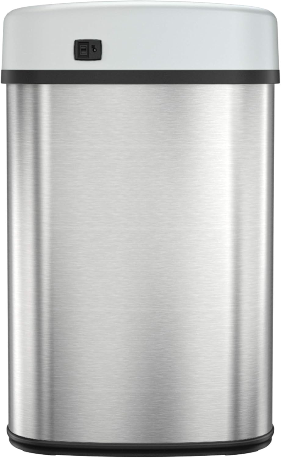 iTouchless 13 Gallon SensorCan Touchless Trash Can with Odor Control System, Shape, Kitchen Bin, Oval Stainless Steel: Home & Kitchen