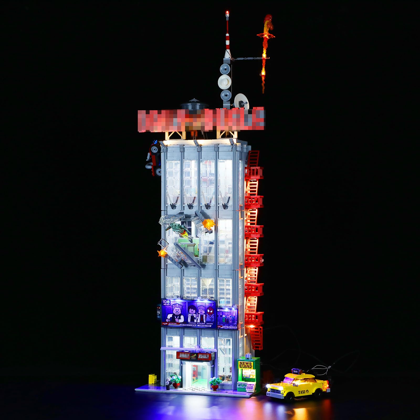 GEAMENT LED Light Kit Compatible with LEGO Daily Bugle - Lighting Set for 76178 Model (Building Set Not Included)