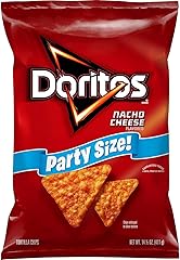 Doritos Tortilla Chips, Nacho Cheese Chips, Party Size, 14.5oz Bag