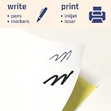 TownStix 12 Per Sheet 25 Sheets A4 White Sticker Labels 97 x 42.3mm view 6