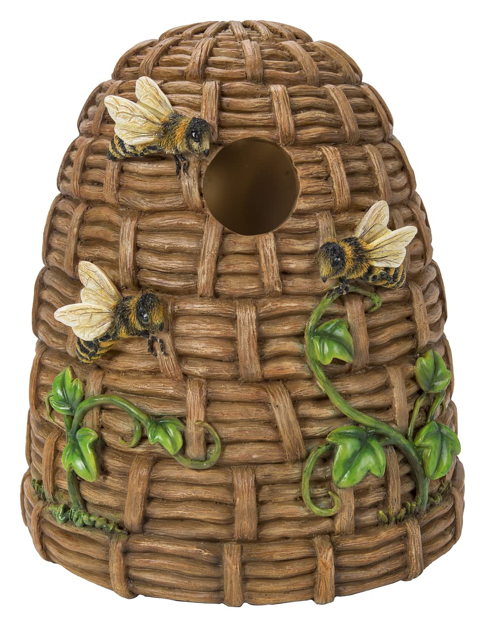 Vivid Arts Realistic Beehive Birdhouse | Resin Home or Garden Decoration | XBC-BH44-D