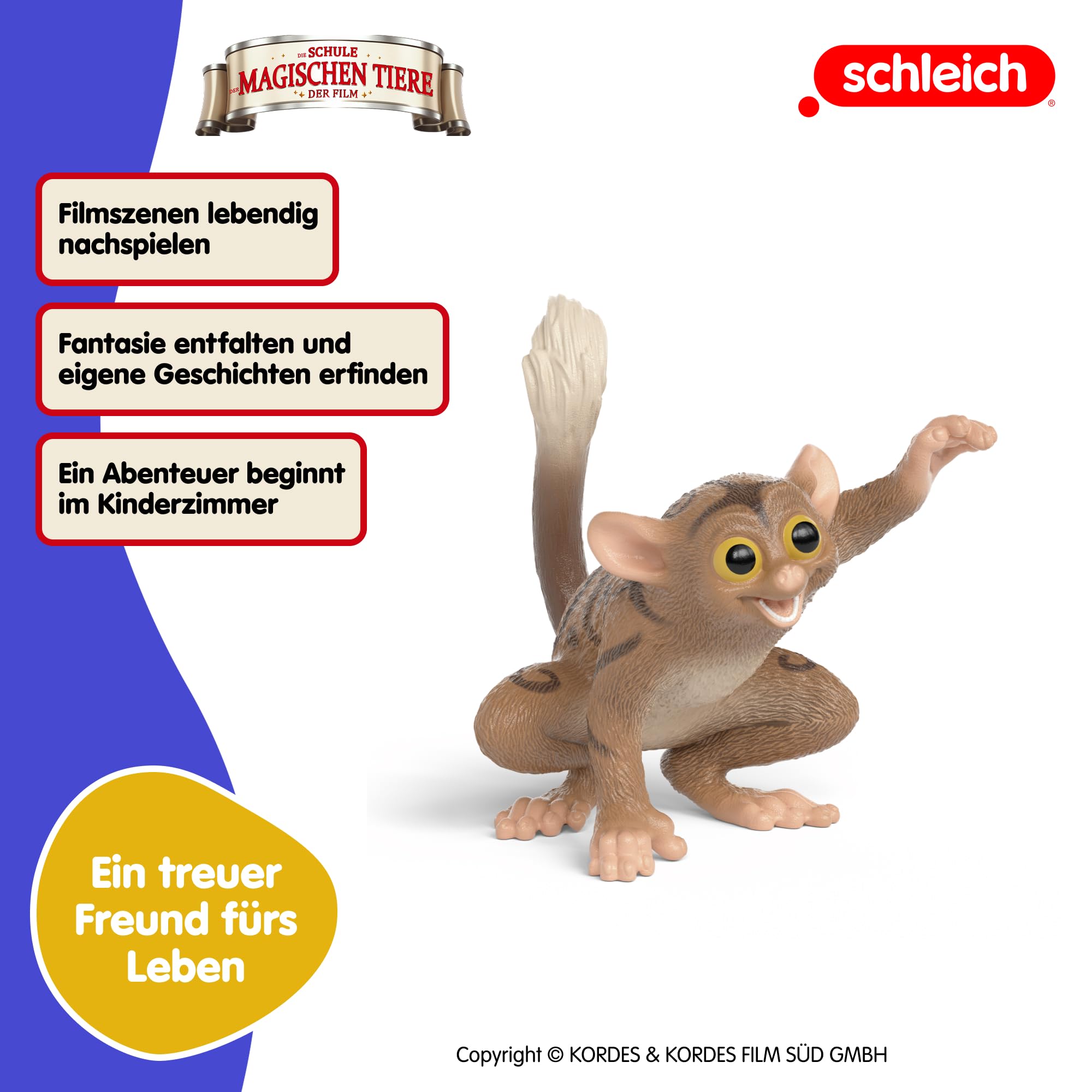 schleich DIE Schule DER MAGISCHEN Tiere | Fitzgeraldo 14952 | Tierfigur Koboldmaki | detailgetreue Sammelfiguren | tolles Geschenk für Kinder & Sammler | Spielfigur ab 3 Jahren | 7 x 5 x 6 cm 2