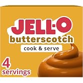 Jell-O Cook &amp; Serve Pudding &amp; Pie Filling Mix, Butterscotch, 3.5 oz Box | Sweet Cook &amp; Serve Pudding &amp; Pie Filling, Stir into Cold Milk &amp; Bring to a Boil, Individually Sealed Pouch for Freshness