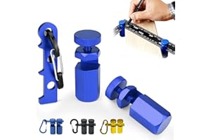 Tall Stair Gauge for Framing Square, Aluminum, Hexagonal Lock Layout Tool with Holder and Hook, for Carpentry, Rafter Layout,