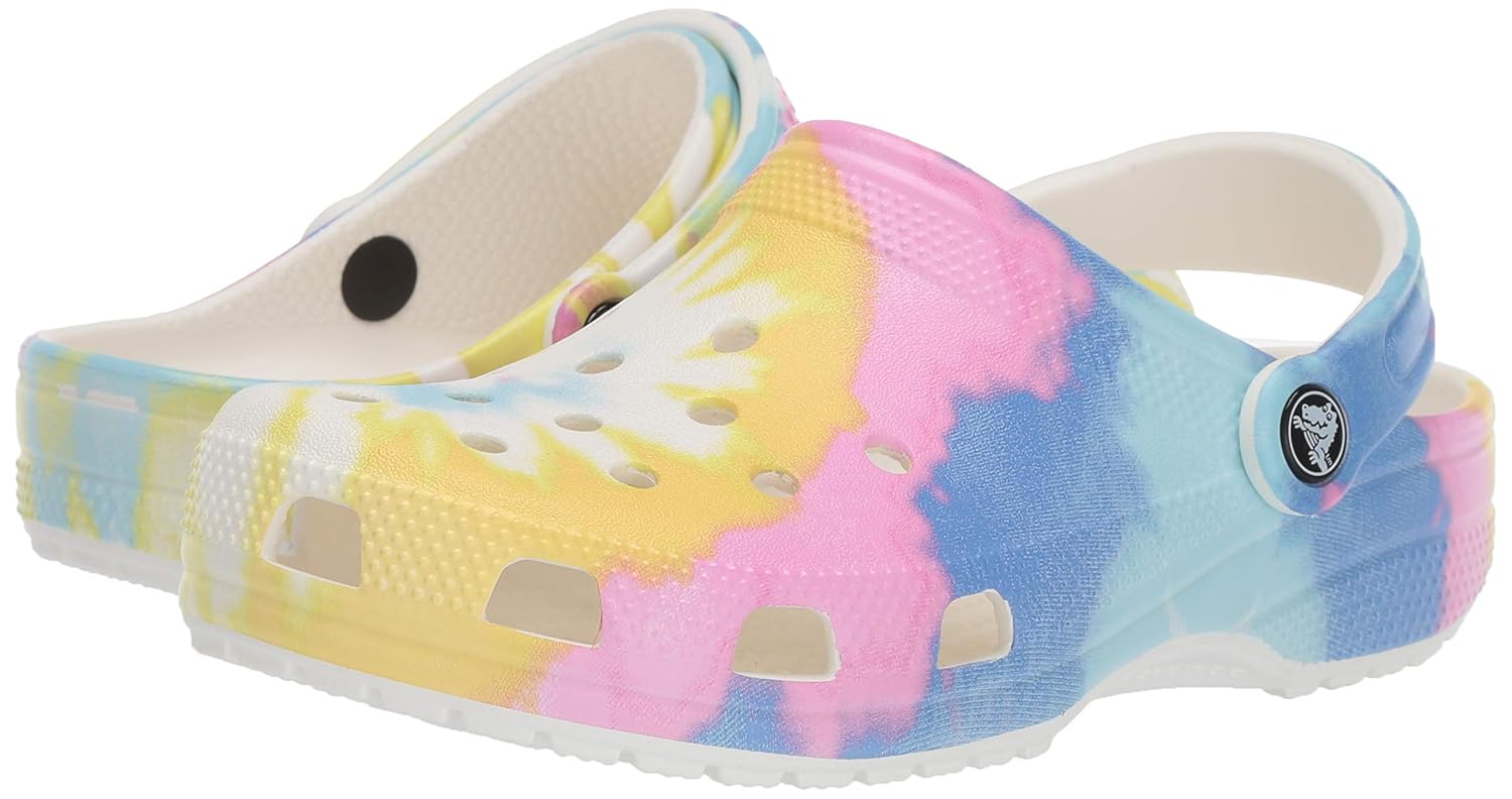 pink and yellow crocs