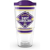 Tervis East Carolina Pirates - First String Made in USA Double Walled Insulated Tumbler Travel Cup Keeps Drinks Cold & Hot, 24oz, Classic