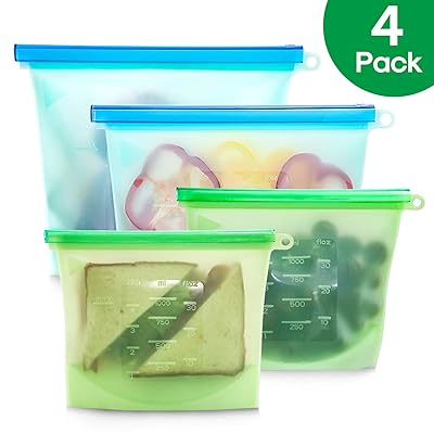 Reusable Silicone Food Storage Bags with Airtight Ghana Ubuy