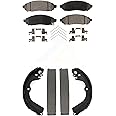 Transit Auto Front Rear Ceramic Brake Pads And Drum Shoes Kit Replacement For Nissan NV200 Chevrolet City Express KTN-100223