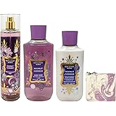 Bath & Body Works Moonlit Goddess - Fragrance Mist, Body Wash and Body Lotion - with a Lavender Dream Bar Soap