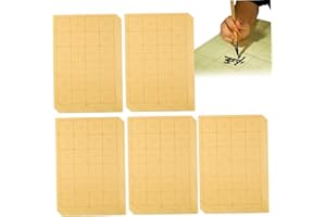 150 Sheets Set 14.2x9.8x0.4 Inch Grid Layout Paper with Ink Absorption Chinese Paper for Practice and Art, Decoración del hog