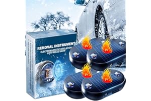 UGDURWP 4Pcs Electromagnetic Anti-freezing Device,Electromagnetic Car Snow Removal Device,Electromagnetic Wave Anti Freezing,Defroster for Car Windshield,Snow Remover for Cars