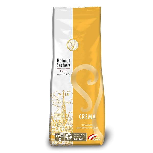 HELMUT SACHERS WHOLE BEAN COFFEE, 500G (500G, CREMA)