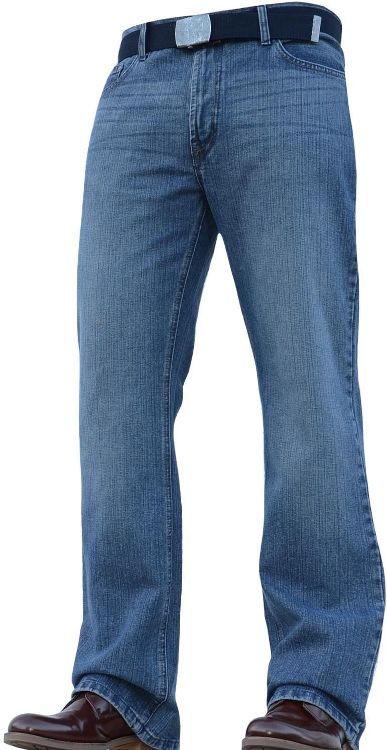 BNWT New Mens Designer Bootcut Flared Wide Leg Heavy Denim Jeans Pants All Waists and Sizes