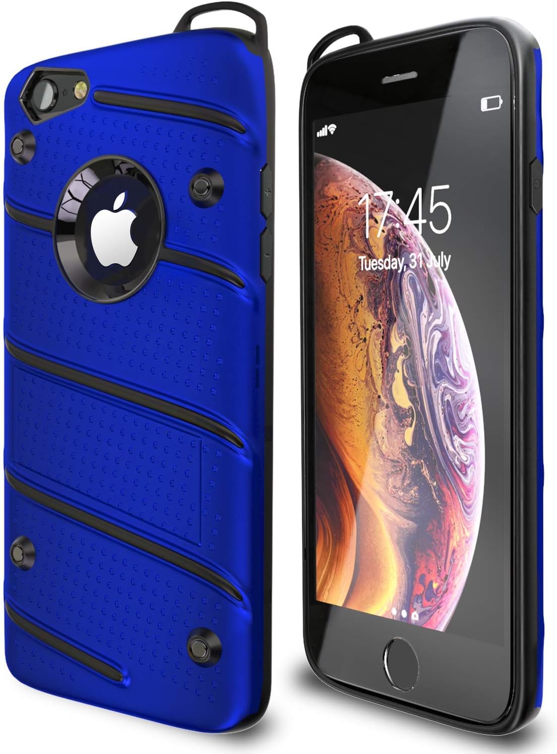 iPhone 6 Plus Case | iPhone 6S Plus Case | Military Grade 15ft. Drop Tested Protective Case with Kickstand,Shockproof,Dual Layer Heavy Duty, Compatible with Apple iPhone 6 Plus | iPhone 6S Plus - Blue