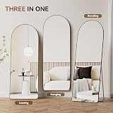 Warmiehomy Arched Full Length Mirror 165x60cm Floor Standing/Wall Hang view 5