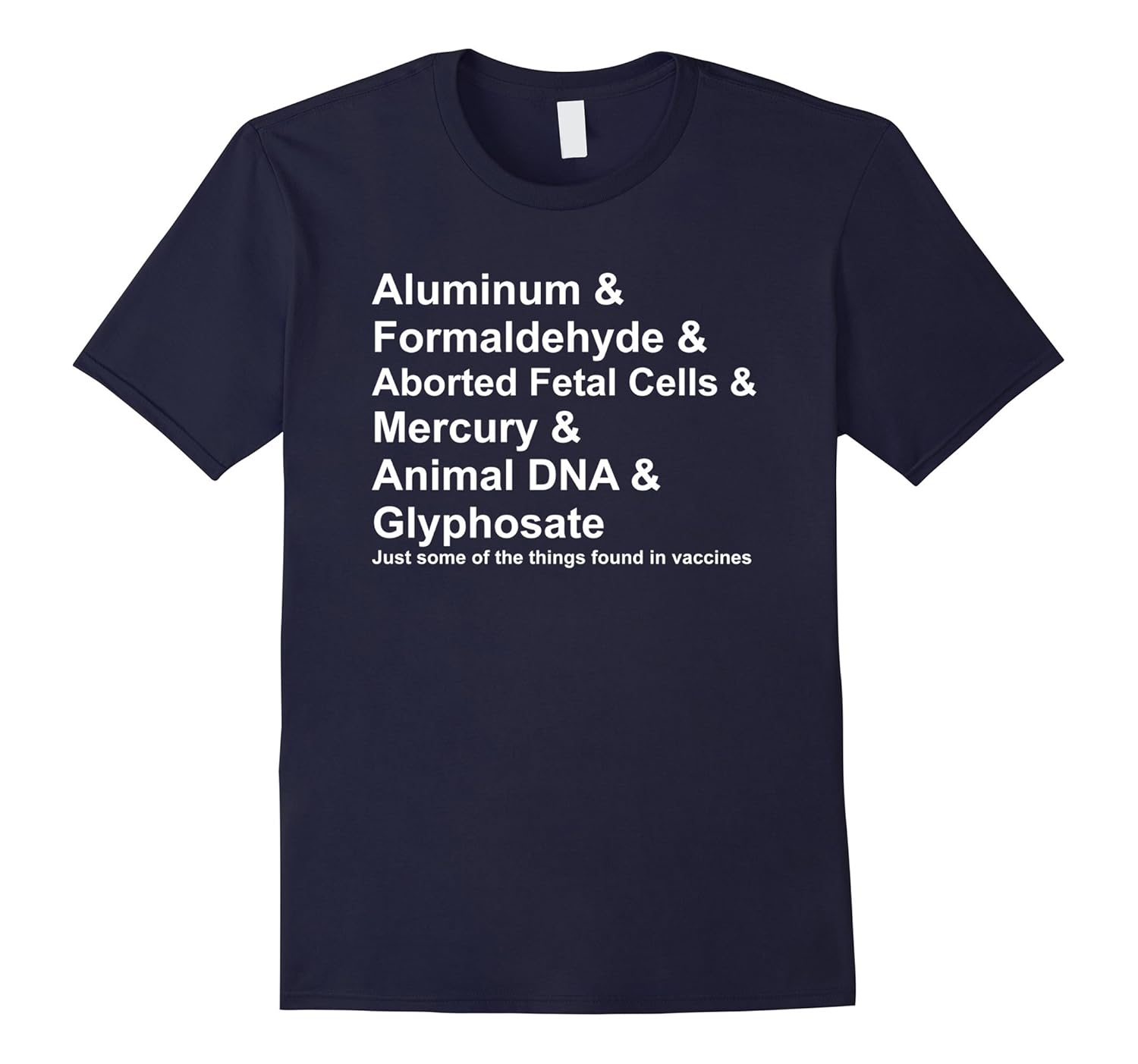 Vaccine Ingredients T Shirt Mercury Aluminum DNA Antivax-ANZ