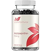 Algae Based Astaxanthin Supplement - Rapid Release Astaxanthin 10mg Non-GMO Super Potent Antioxidant and Carotenoid for Skin Immunity and Eye Health Support - Made in a cGMP US Lab (6 Month Supply)