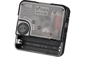 SUPVOX Quartz Clock Movement Replacement DIY Clock Mechanism Repair Part Accessory Silent Battery Operated Wall Clock Motor, 5.6cm*5.6cm*1.6cm, Black