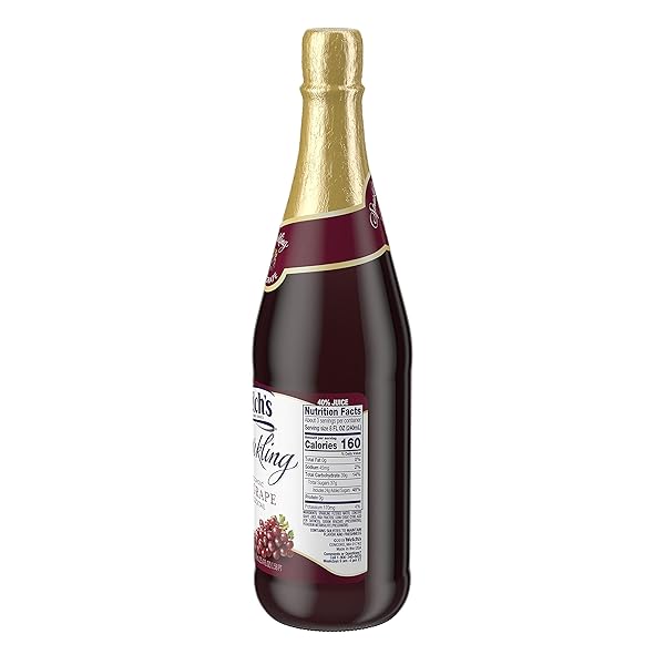 WELCH’S SPARKLING, RED GRAPE, 750 ML BOTTLE