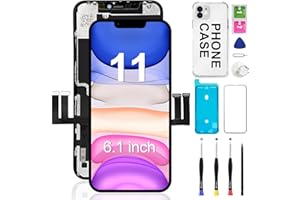 for iPhone 11 LCD Screen Replacement 6.1 inch, 3D Touch Display Digitizer Assembly with Full Repair Tools Kit, Compatible wit