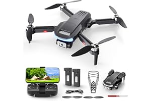 Drone with Camera for Adults 4K, B15 Foldable RC FPV Quadcopter with 2 Batteries, 30+ Mins Flight Time, 1650ft Long Range, Br