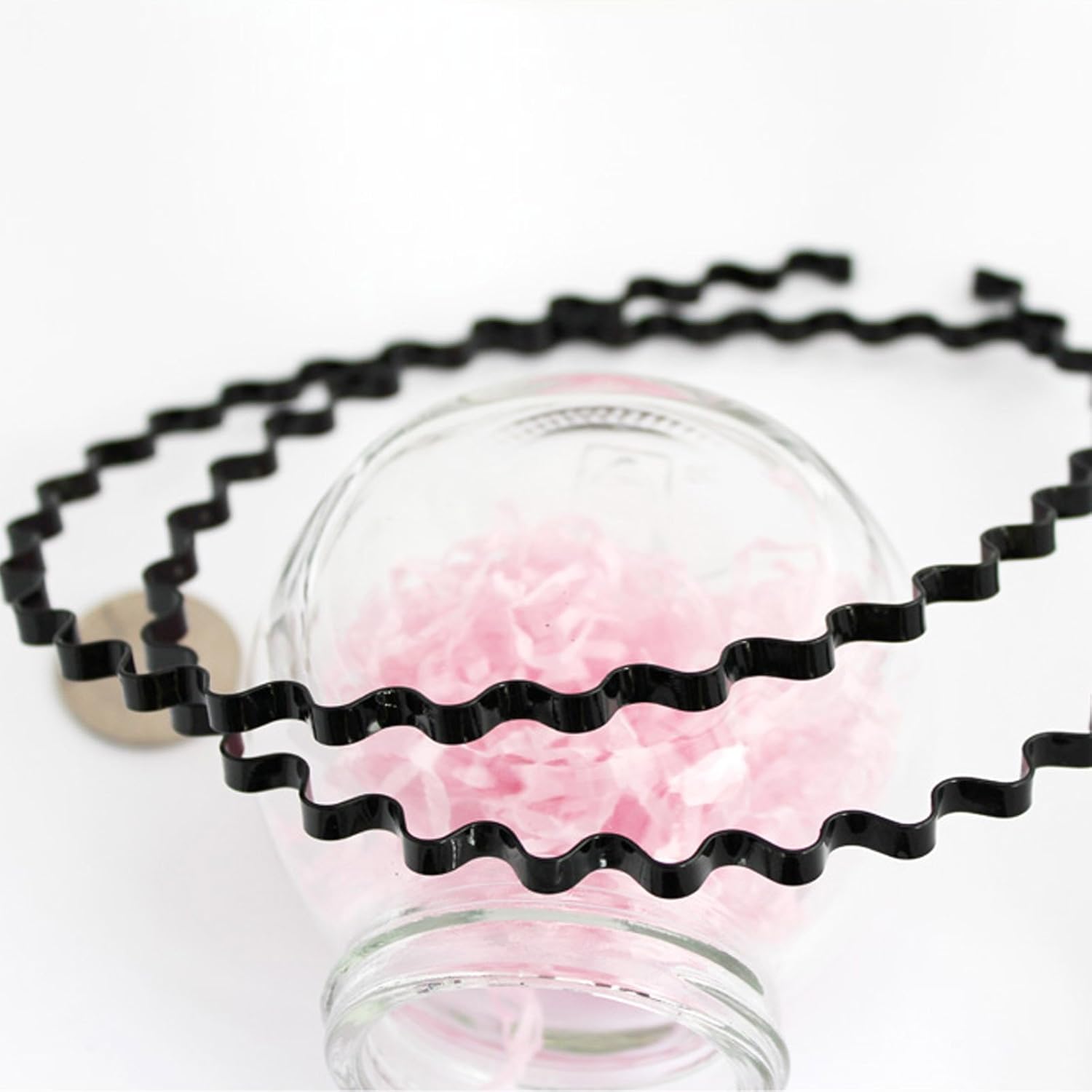 Careforyou 2pcs Beauty Unisex Black Spring Wave Metal Hoop Hard Hair Band Hairband Headband Head Piece Women Girl Men’s Head Band Accessory - Image 3