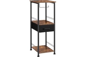 Shinoske Small Bathroom Cabinet,Toilet Paper Holder with Storage,Compact Bathroom Floor Cabinet,Bathroom Storage Cabinet,Suitable for Any Small Space in Bathroom,Laundry Room,Kitchen,Rustic Brown