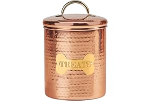 Amici Pet King Charles XL Amici Home Copper Dog Food Canister-104, X-Large/104 oz