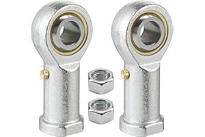 EATAKWARD 2 Pcs PHSB8 Rod End Bearing, 1/2-inch Bore 1/2-20 Female Thread, Pre-Lubricated Right Hand Heim Joints with Jam Nut