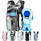 CTSAYCTL Hydration Backpack,Water Backpack with 2L Water Bladder,Festival Essential-Rave Hydration Pack,Lightweight Insulation Hydropack for Outdoor,Hiking,Running,Biking,Music Festival for Men Women