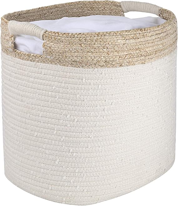 La Jolíe Muse Baumwollseil Aufbewahrungskorb mit Maisschale, Organizer
