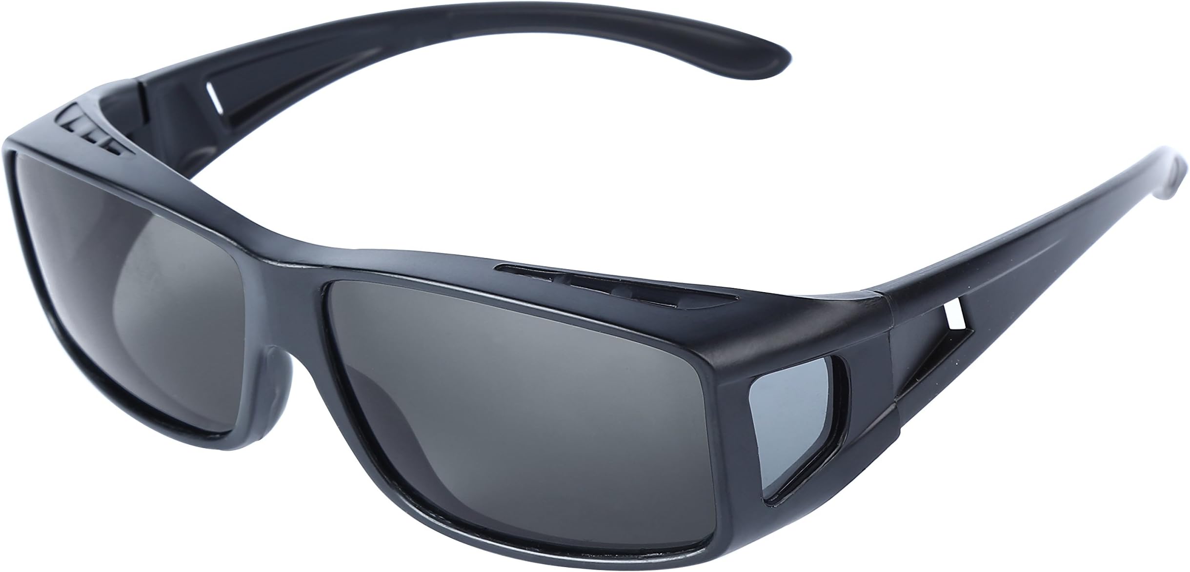 OUTEYE Unisex Wear Over Prescription Glasses Wrap Type Sunglasses SandBlackGray