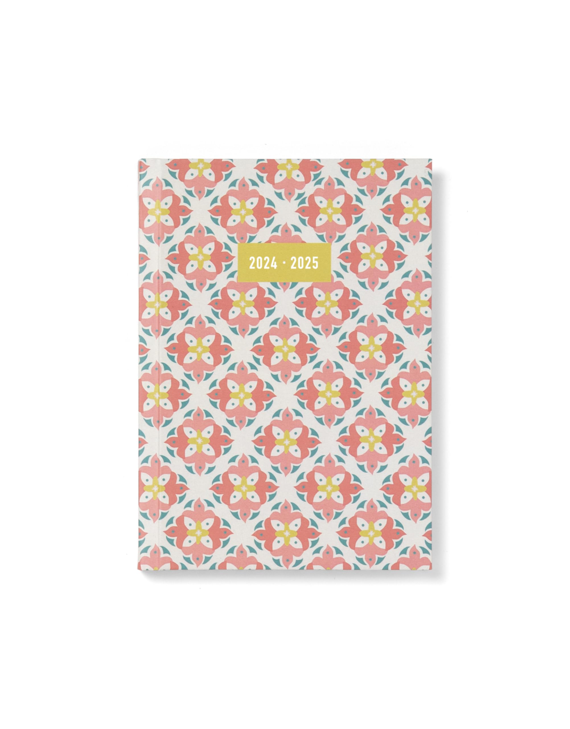 Letts of London Morocco A6 Academic 2024/2025 week to view diary - coral