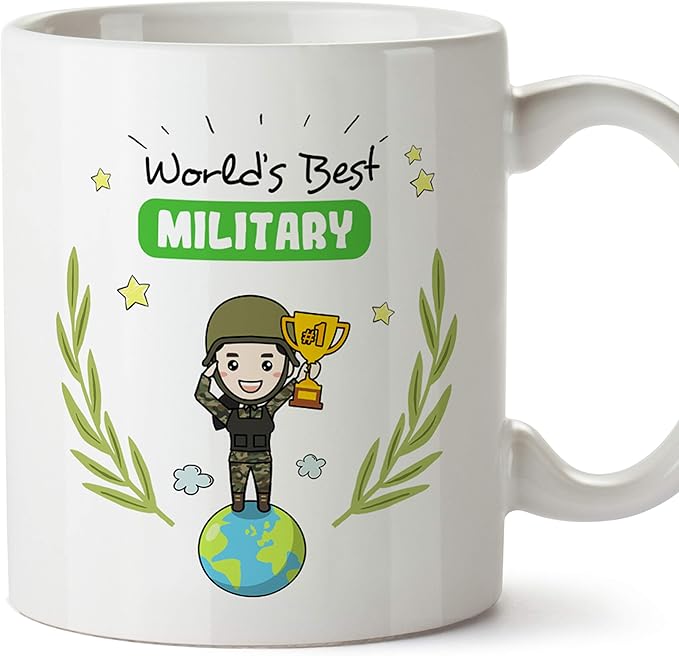 Tasse In Englisch Militar Frau 350 Ml Besten Der Welt Amazon De