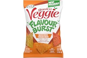 Sensible Portions Garden Veggie Snacks Flavour Burst Tortilla Chips Nacho Cheese 170g
