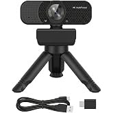 Gohero 4K Webcam with Dual PDAF Autofocus &amp; Auto Light Correction | 2 Noise Reduction Mics, 83&deg; FOV, Privacy Cover, USB-A, Pro Series