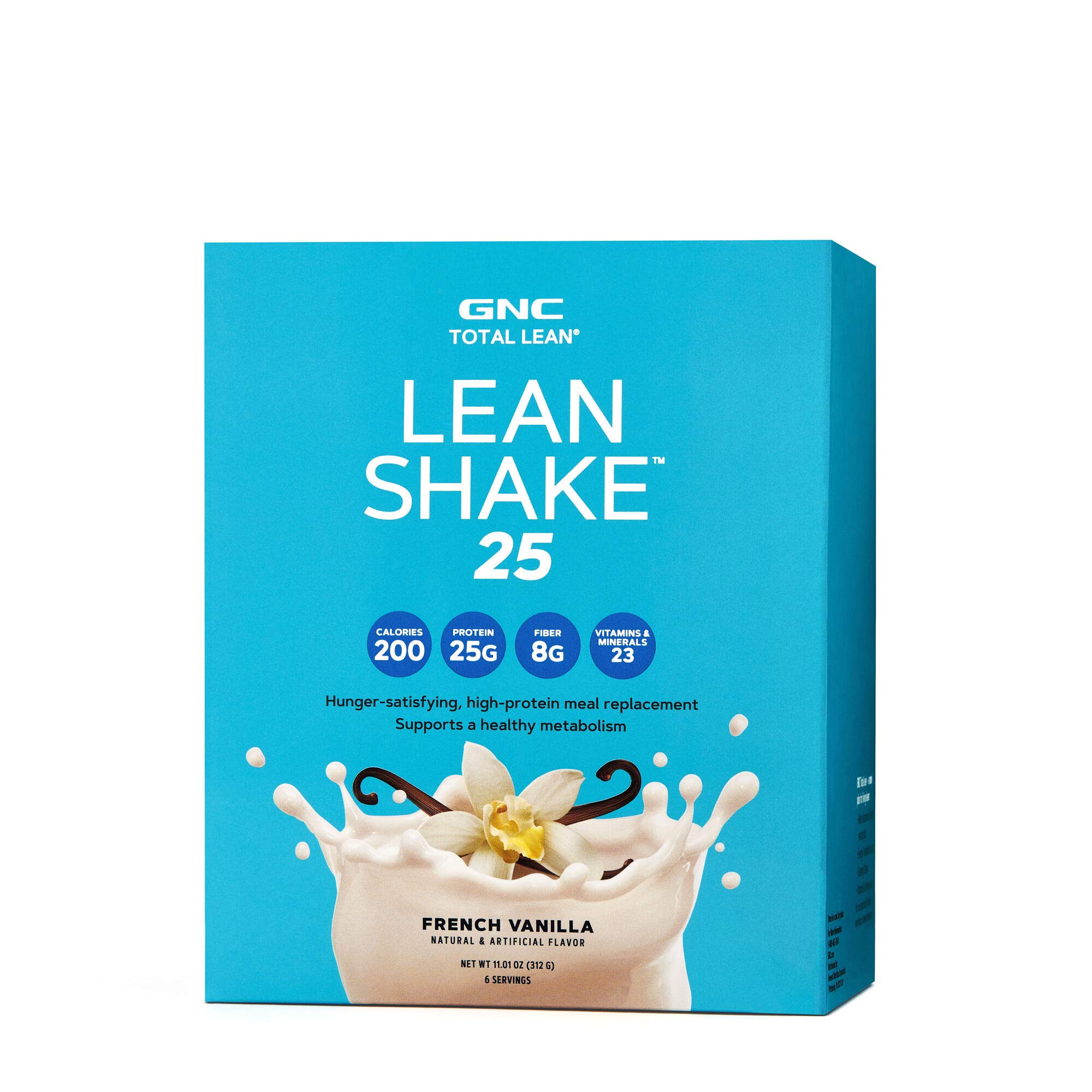 GNC Total Lean Lean Shake 25 Meal Replacement Shake for Weight Loss and