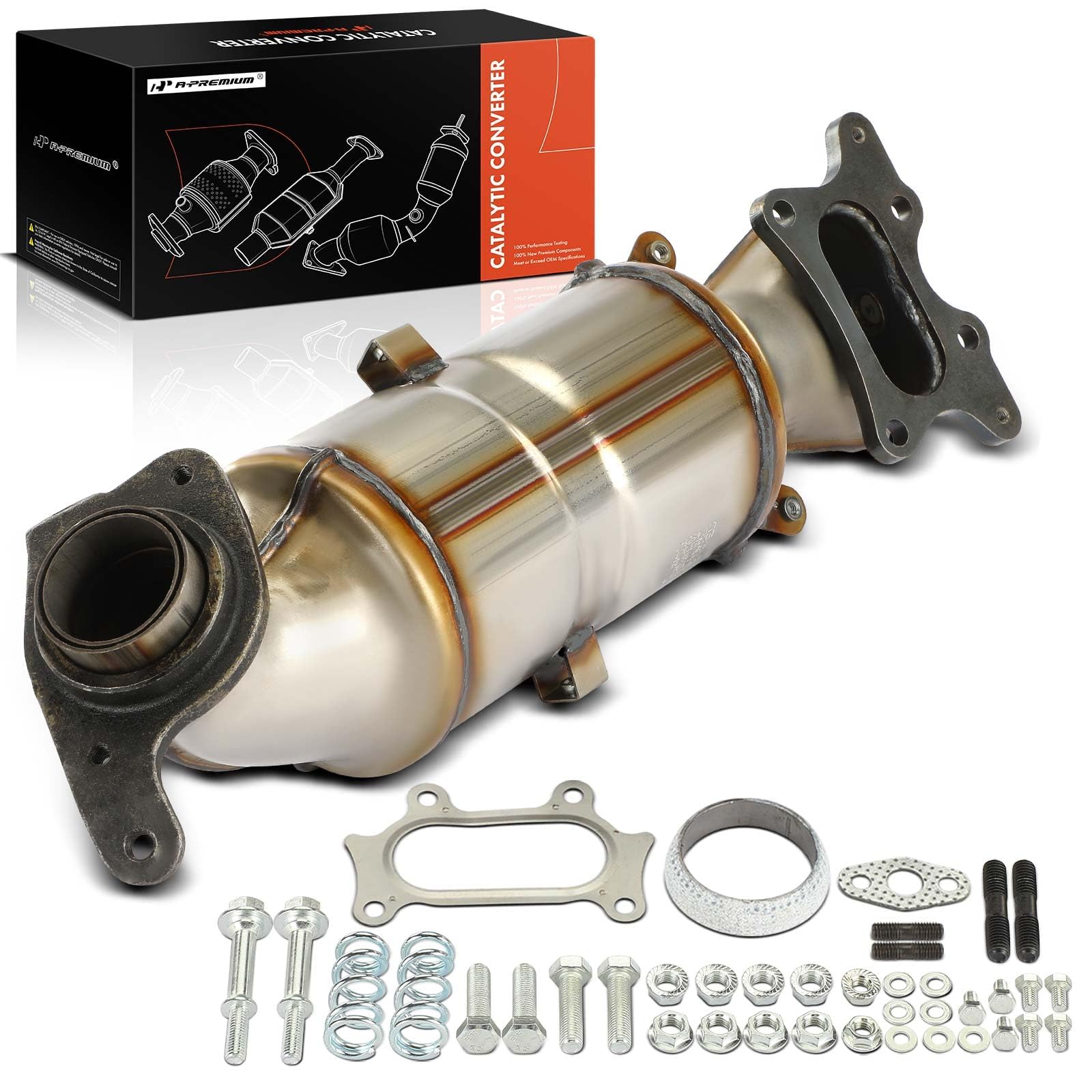 Photo 1 of A-Premium Front Catalytic Converter Kit Direct-Fit Compatible with Honda Civic 2006 2007 2008 2009 2010 2011, L4 1.8L, EPA Compliant