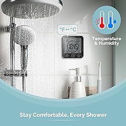 KADAMS Digital Bathroom Shower Kitchen Wall Clock