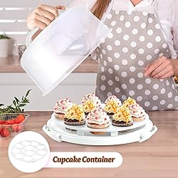 Ohuhu Cake Container, Cake Carrier with Lid and