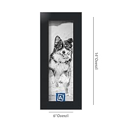 ArtToFrames 4x12 Inch Black Picture Frame, This