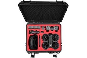 Drogear Waterproof Hard Case for DJI Avata 2 Fly More Combo | Fits DJI Goggles 3 (Not for Goggles N3)/ RC Motion 3 / FPV Remo
