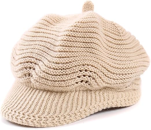 knitted baker boy hat