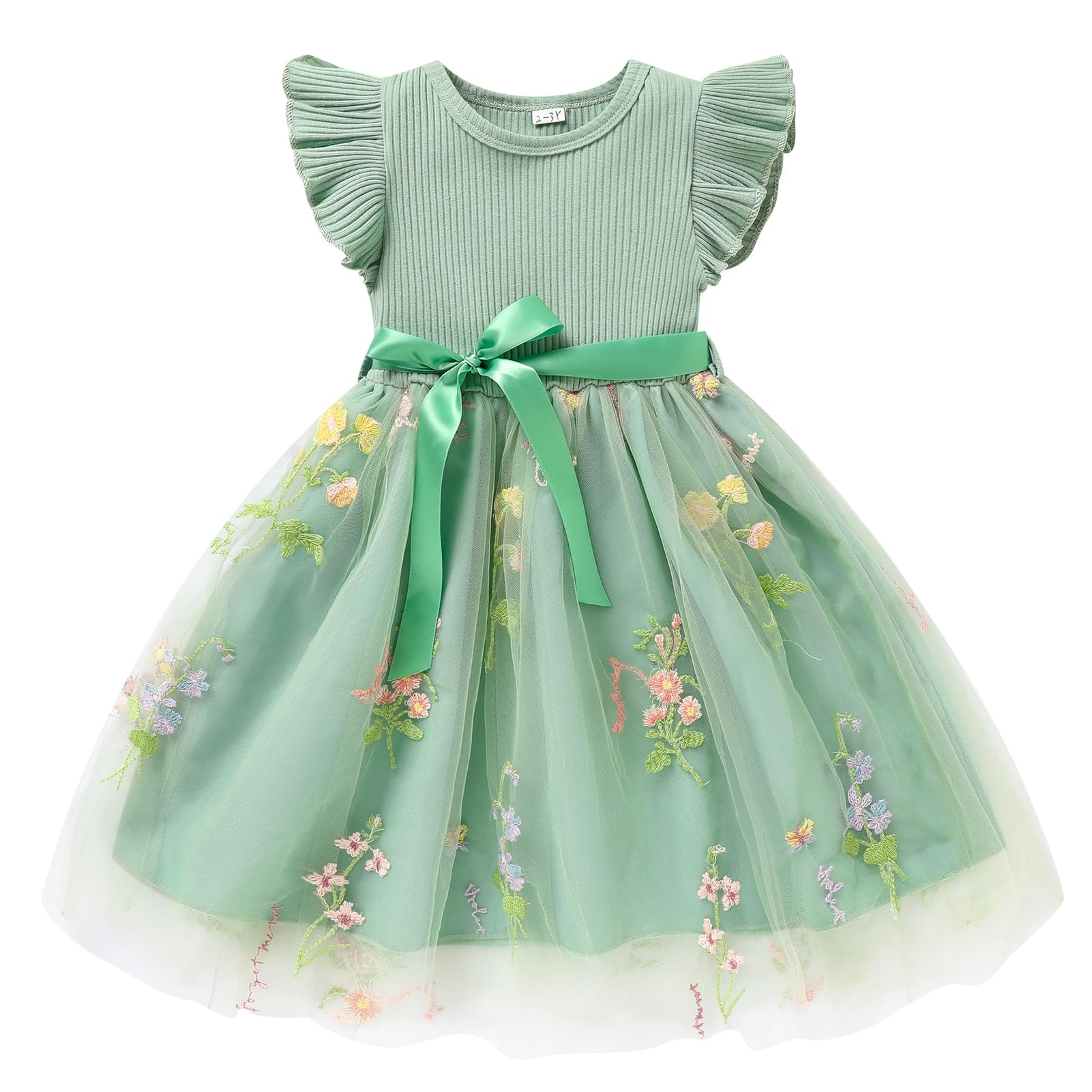 Sinhoon Toddler Girl Tulle Dress Summer Ruffle