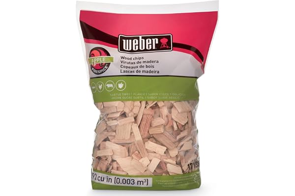 Weber Cubic Meter Stephen Products 17138 Apple Wood Chips, 192 cu. in. (0.003 cubi