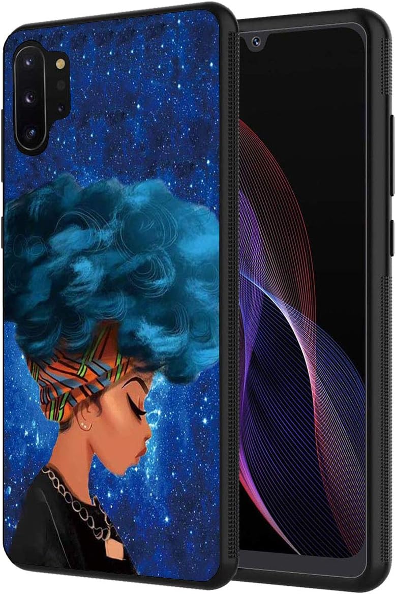 Note 10 Plus case,Slim Anti-Scratch Shockproof Silicone TPU Protective Cover for Samsung Galaxy Note 10 Plus/Note 10 Plus 5G, African American Women