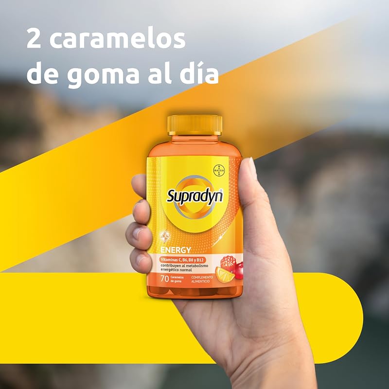 Energy Gummies 70 Caramelos de Goma, Hombre y Mujer