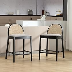 HEAH-YO Modern Counter Stools Set of 4, 26 Inches