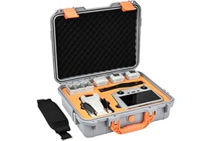 keketoha Hard Case for DJI Mini 3 Pro/3/Mini 4 Pro, Waterproof Pressure Resistant Carrying Case Accessories - Fits Latest for DJI RC (Included Neck Strap)