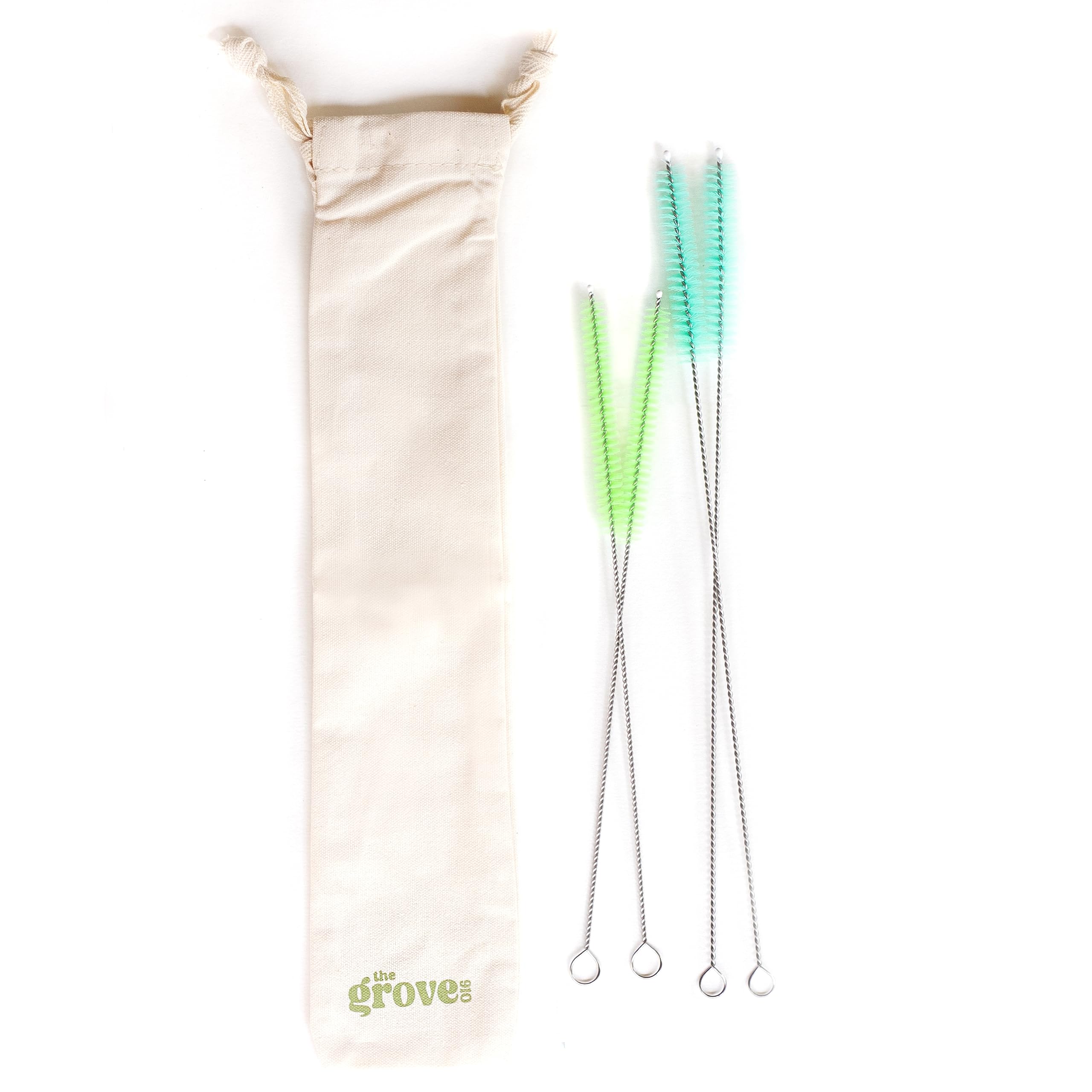Photo 1 of ***2 PACKS***Extra Long Straw Cleaner Brushes, Set of 4, with Drawstring Storage Bag, Cute Bristle Cleaning Brush for Silicone, Metal Reusable Drinking Straws, Sippy Cups or Water Bottles